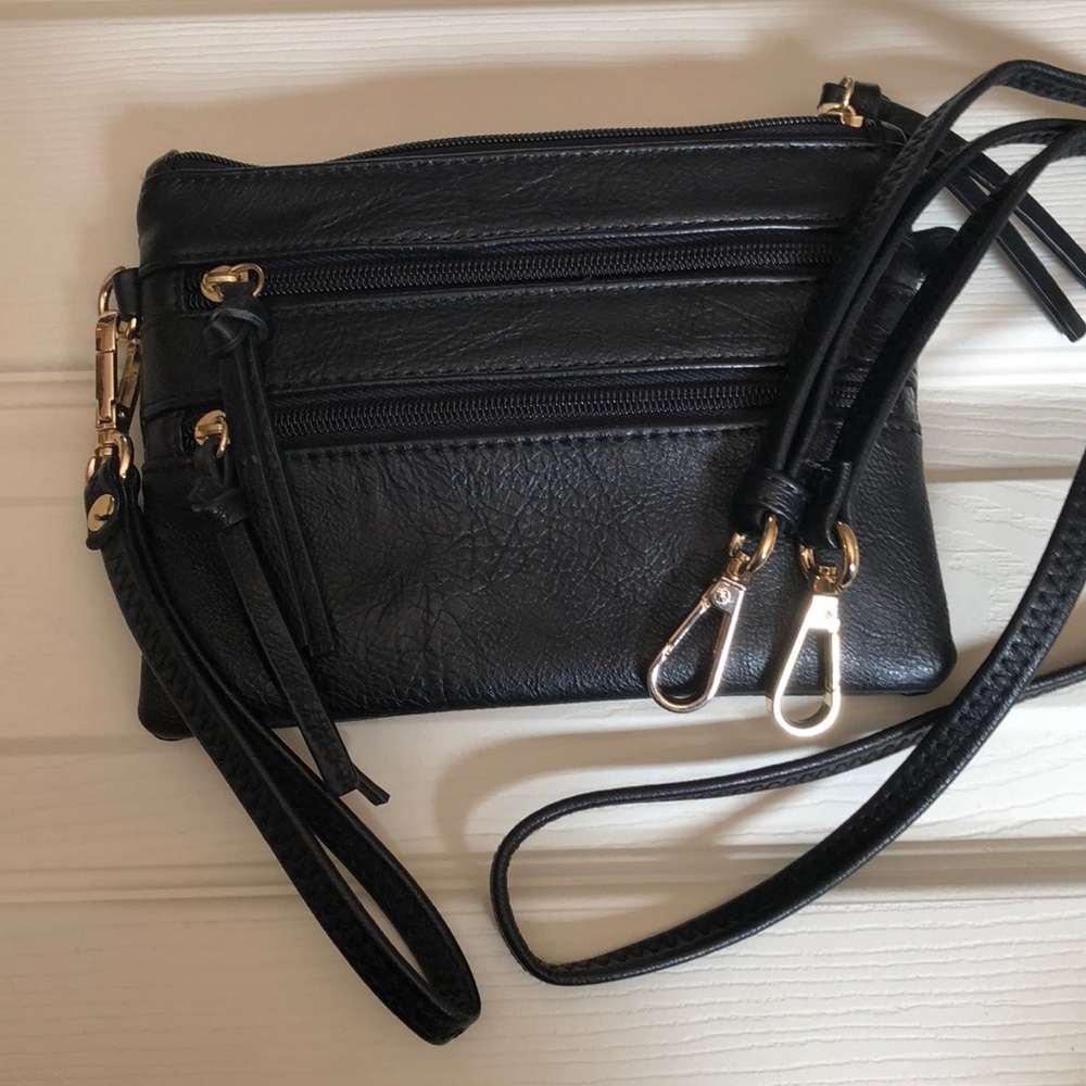 New York & Co. Black and Gold Shoulder Bag/Clutch